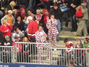 Team Norway's Fans wear Loud Suits (Photo by K. Kindya)